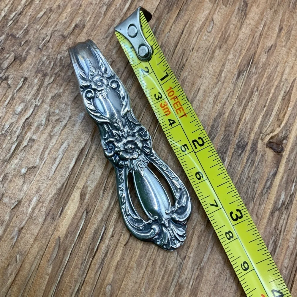 Heritage Pattern Vintage Spoon Silverware Pendant
